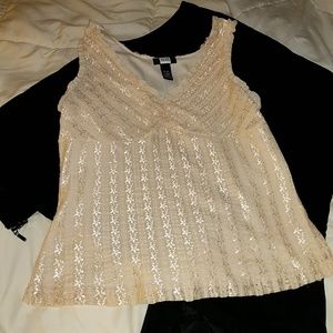 Studio 1940 cami, tank cream sz m